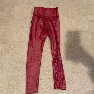 Takara Shine Carbon 38 High Rise 7/8–Crocodile Print in Red